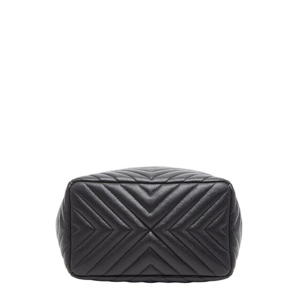 CHANEL Black Lambskin Leather Logo Shoulder Bag - Picture 3 of 13